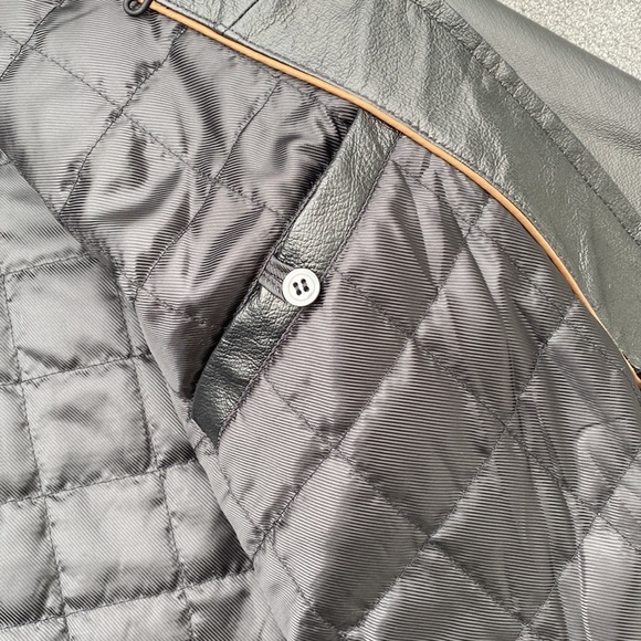 Lined Leather Jacket - Picture 7 of 9